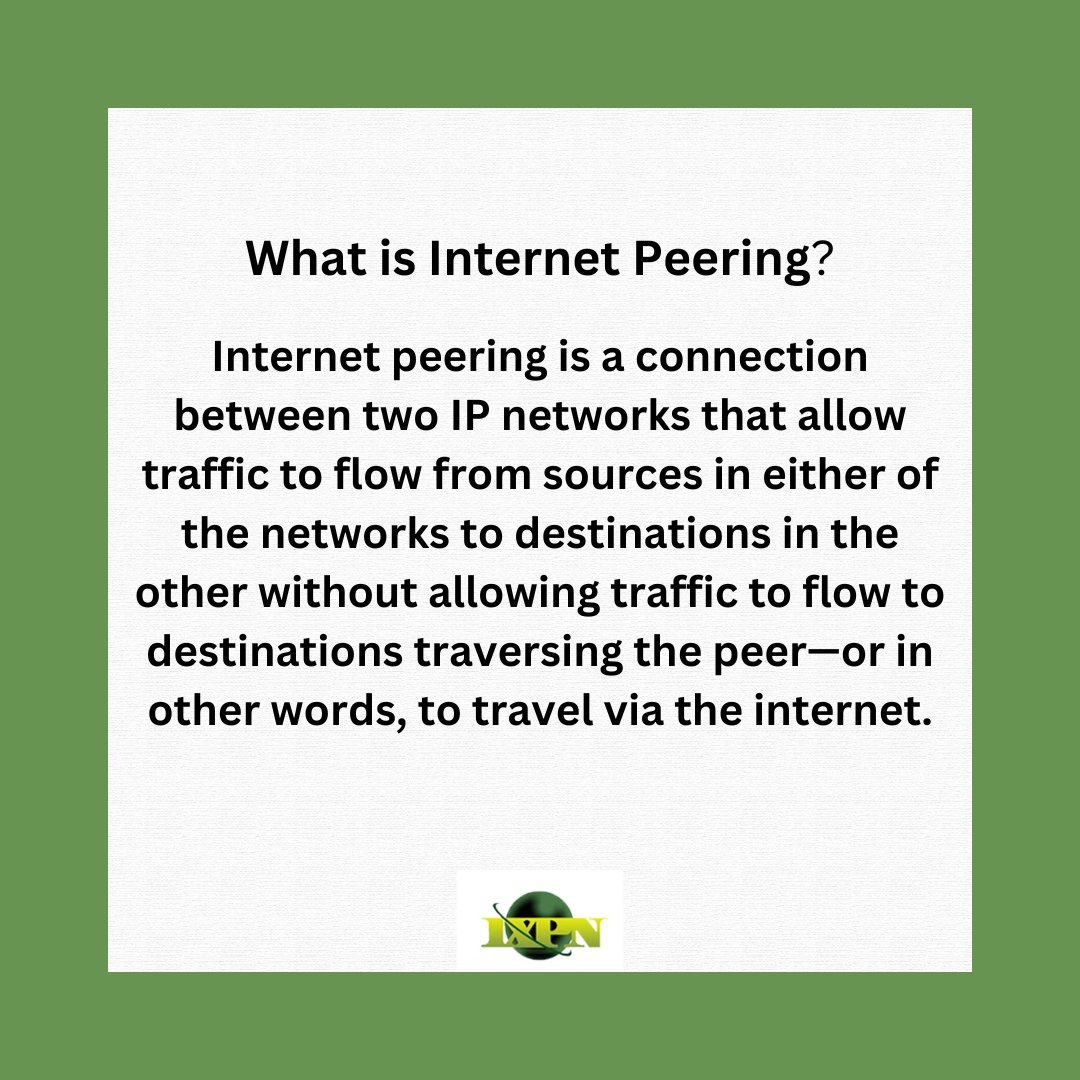 IXPNigeria's tweet photo. MONDAY TRIVIA
What is Internet Peering?
#peering #inernet #ixpn #ixp #bgp #datacenter #nigeria #westafrica #afpif https://t.co/oa9jdNUsRu