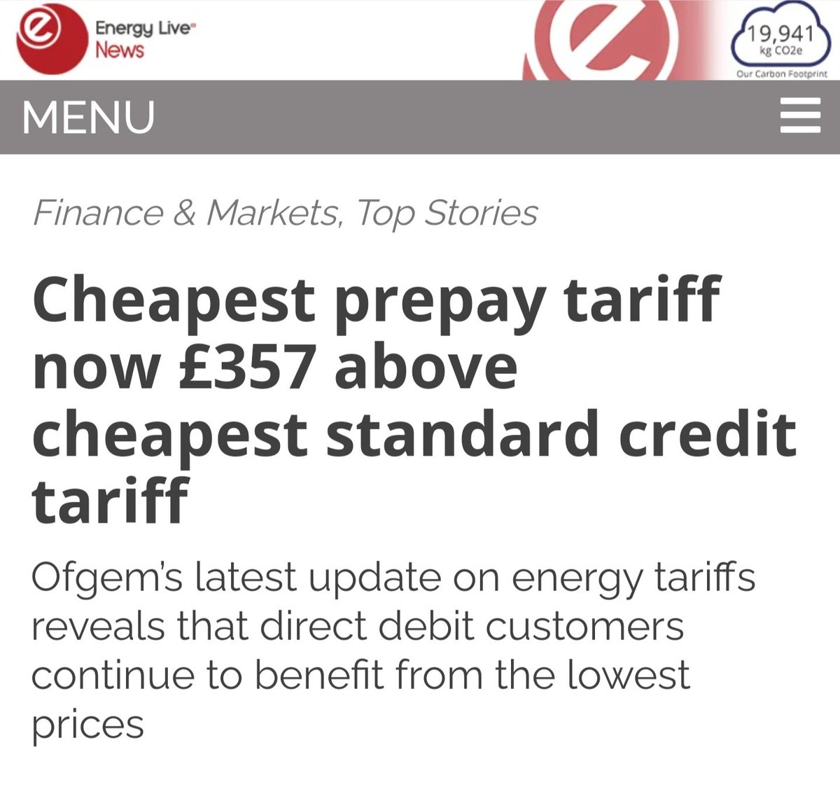 AyeCowal's tweet photo. Just why @ofgem do people paying up front pay the highest prices?
A disgrace. Do your job and fix this.
This mostly affects those least able to afford it.
#FailedRegulator https://t.co/wqOYuotK2W