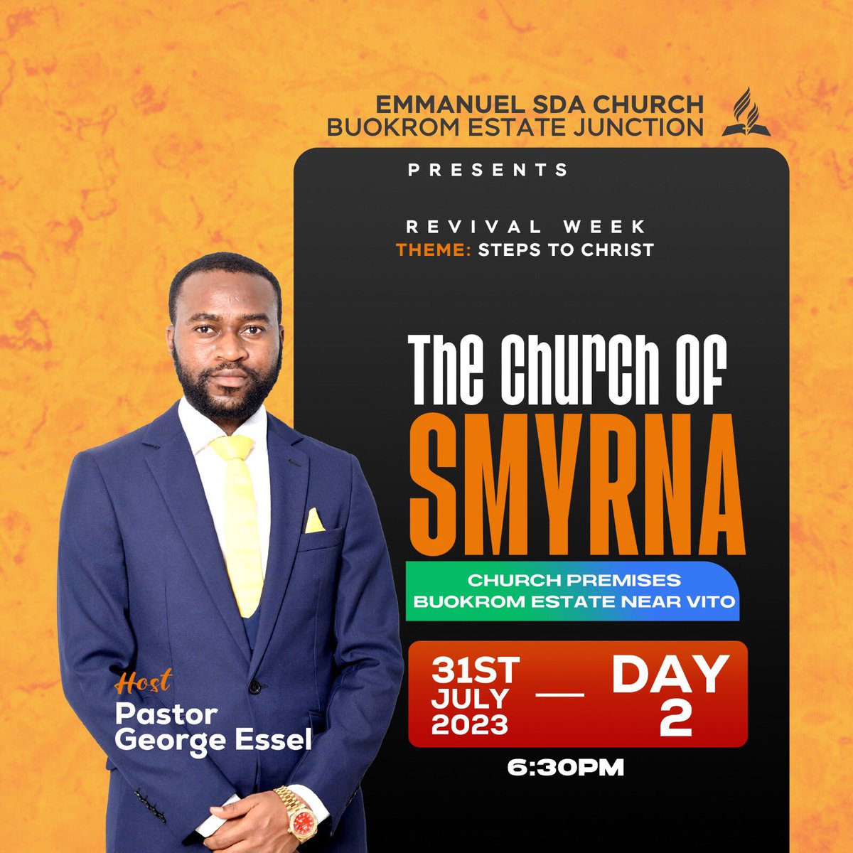 emmanuelsda_'s tweet photo. Day 2 is here. Join us and study the ways to take a Step to Christ https://t.co/tyaL4d3ENS