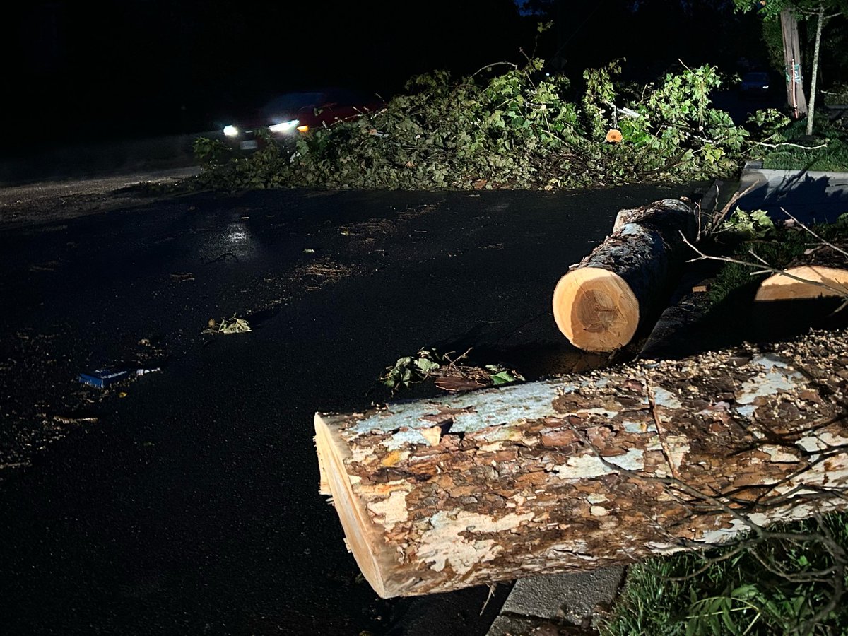 AugensteinWTOP's tweet photo. Power is still out and storm debris on Arizona Ave this morning. Cleanup and repairs all day. Stay @WTOP and @WTOPtraffic. https://t.co/QHYtrft7Fj