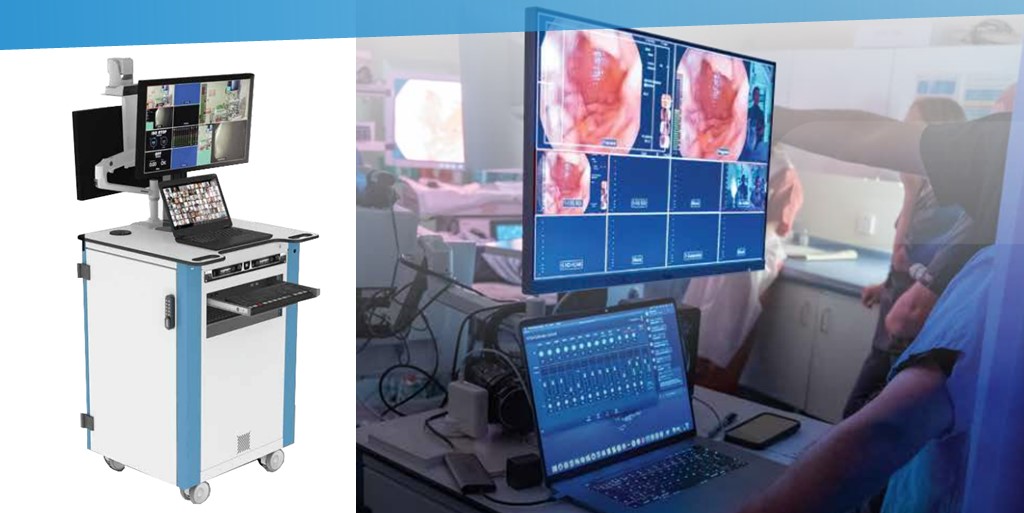 DalenHealthcare's tweet photo. It was great collaborating with DigiMed on this bespoke Virtual Placement Studio Cart.

We supplied our Omni Cart Solo Pro and customised it to facilitate seamless integration of DigiMed’s technical equipment.

Looking forward to more collaborations!

#InteractiveMedicalSolution https://t.co/tUh0vOtWsR