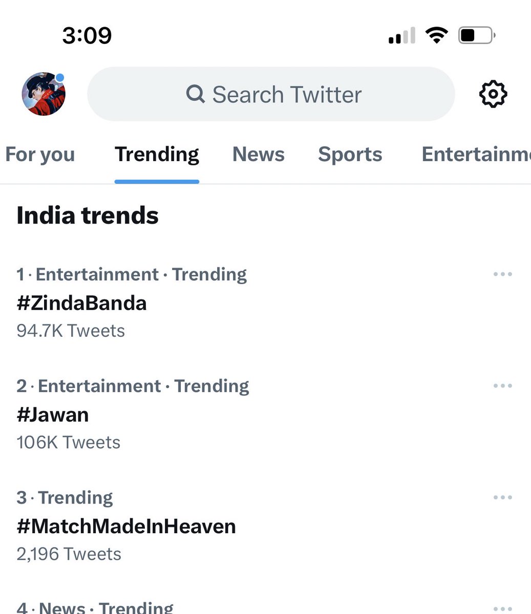 karan_srkian's tweet photo. #ZindaBanda and #Jawan are trending on🔝 🔥🔥🥳🥳

#ShahRukhKhan𓀠 #Atlee #AnirudhRavichander 

What a song 🔥🔥🔥 theatre will turn in to stadiums 🏟️ log gana sunenge hi nahi theatres me nachenge 🥶🥶🥵🥵🥵🥵🥵 

#BlockbusterSong #ZindaBanda https://t.co/PH3J34ecWm
