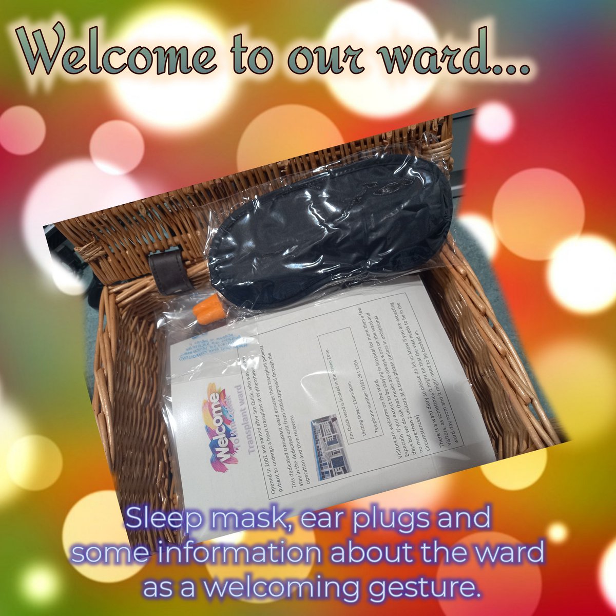 We have a new board on transplant ward to celebrate staff successes 👏 we have also made welcome packs for patients, a sleep mask, ear plugs and information about the ward as a kind gesture when they arrive to stay with us😄#actsofkindness <a href="/julesyjuu/">Julia Fitzpatrick</a> <a href="/krisbailey3/">Kris Bailey</a> <a href="/parkerkarenj/">Karen parker</a>