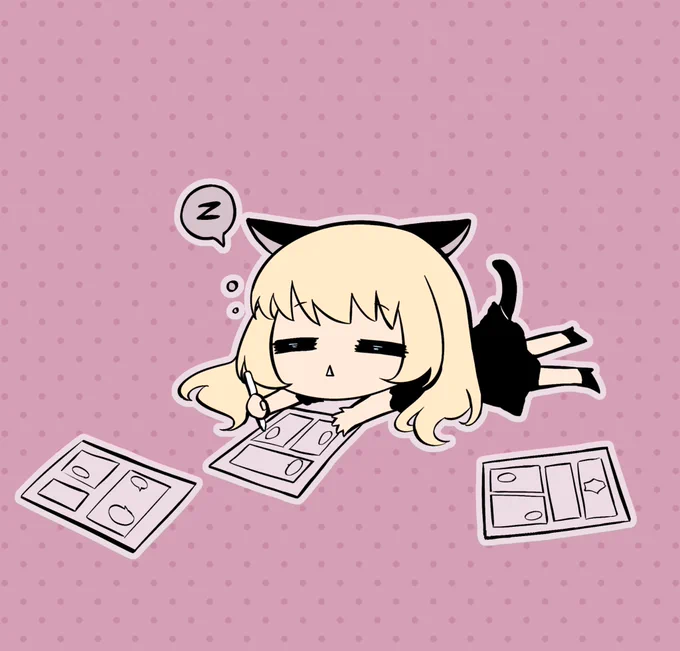 Sleepy mangaka
