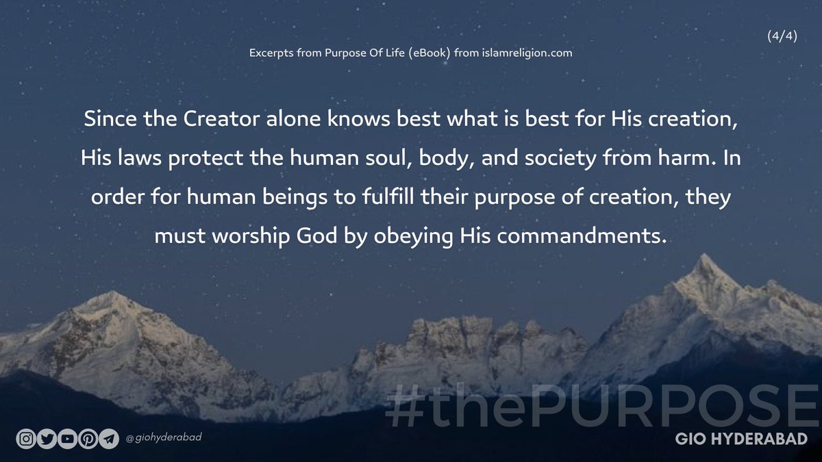 GIOHyderabad's tweet photo. Islam is the response to humanity's search for meaning. The purpose of creation for all men and women for all times has been one: to know and worship God.
#GIOHyderabad #thePURPOSE #Hyderabad #GIO #foryou https://t.co/adSG7M4kIt