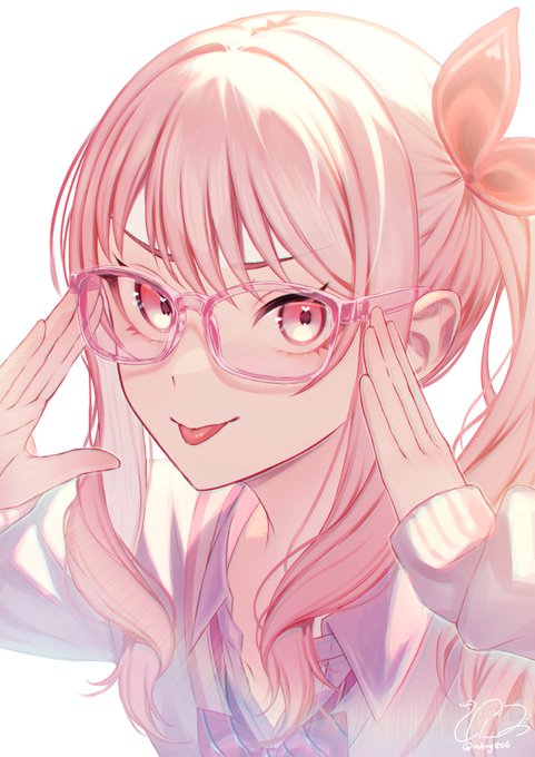 「pink-framed eyewear」 illustration images(Latest｜RT&Fav:50)