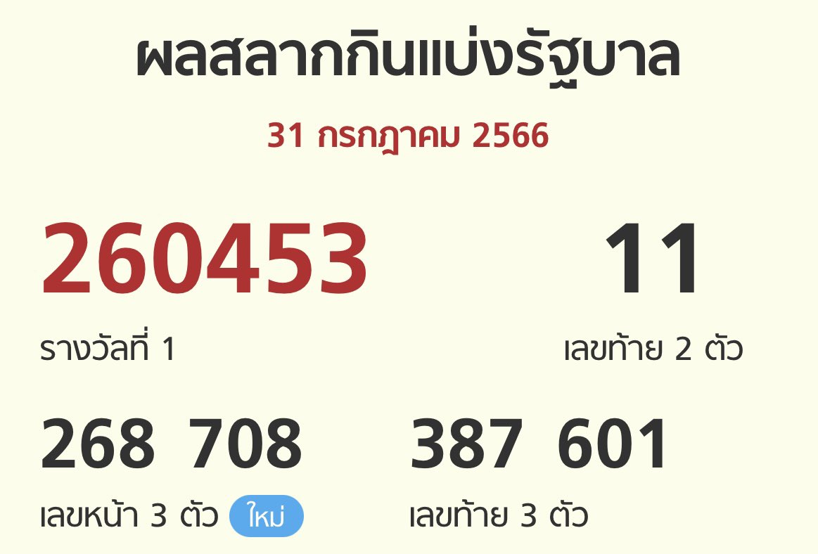 RInbusiness's tweet photo. #ตรวจหวย  268 เลขหน้า https://t.co/QTG2dh0XTA