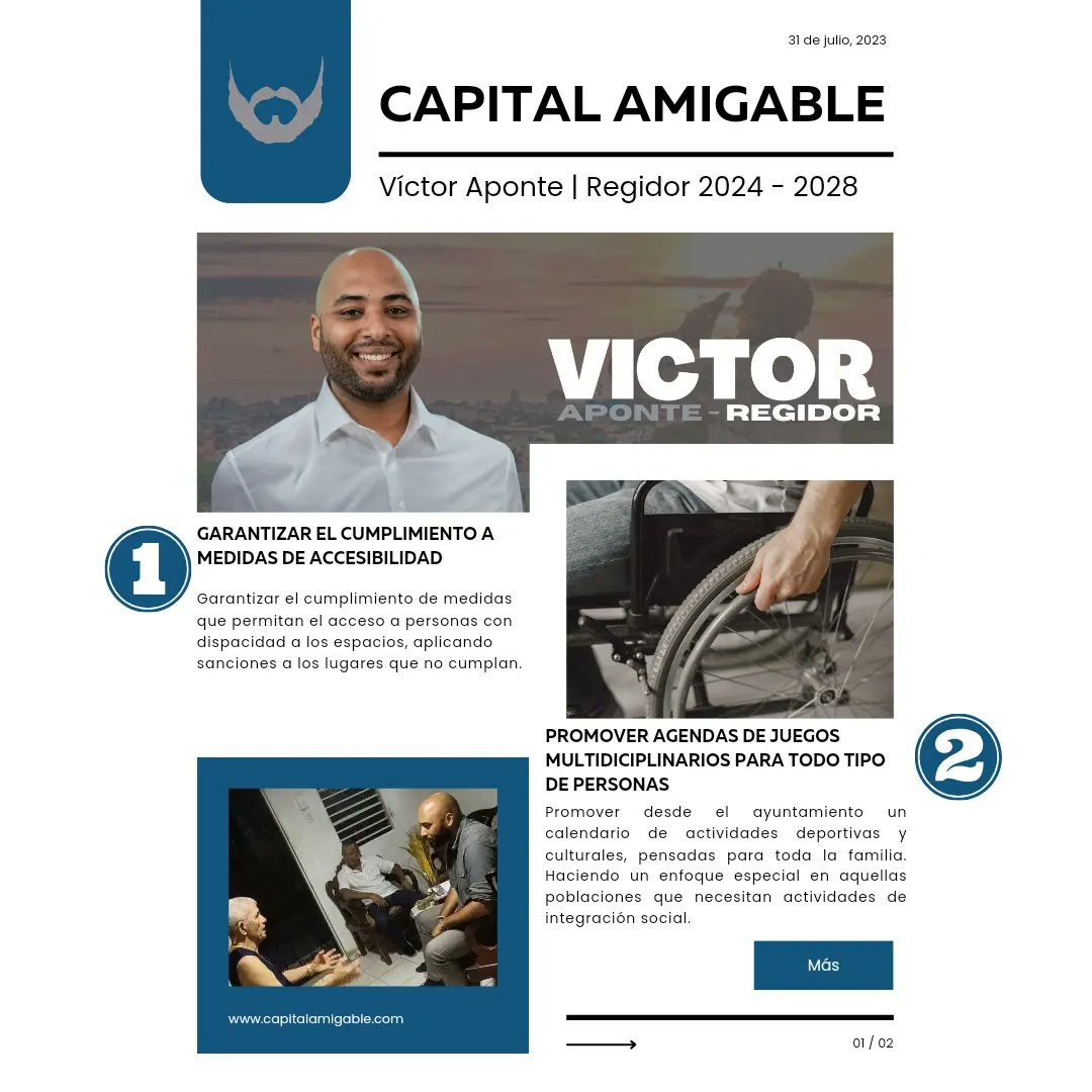 VictorAponteRD's tweet photo. 📌 2 iniciativas para la construcción de una ciudad más inclusiva.
⛽ Capital Amigable te llena el tanque. Participa en https://t.co/x0lQlfN0Ih
#CapitalAmigable ❤️
#VictorRegidor https://t.co/RafggRTRvy