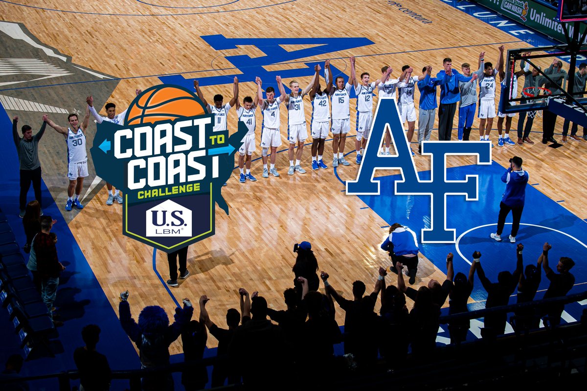 AF_MBB's tweet photo. Air Force Men’s Basketball Part of Triple-Header at US LMB Coast-To-Coast Challenge in Dickies Arena, Fort Worth, Texas.  https://t.co/ezkwbnlUB1 #FlyFightWin https://t.co/WR5yPE9lJp