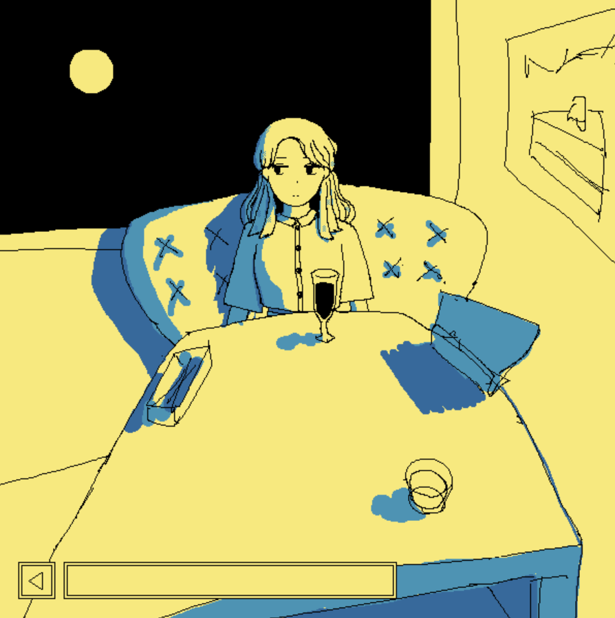 chart_carr's tweet photo. Enjoy the Diner is out NOW! I played the Japanese version earlier this year and it blew me away with its visuals, story, and music. It’s a strange game with a lot of heart. Because of my love for the game I’m really glad that I’ve been able to help with the English translation. https://t.co/jTxOmgYx11