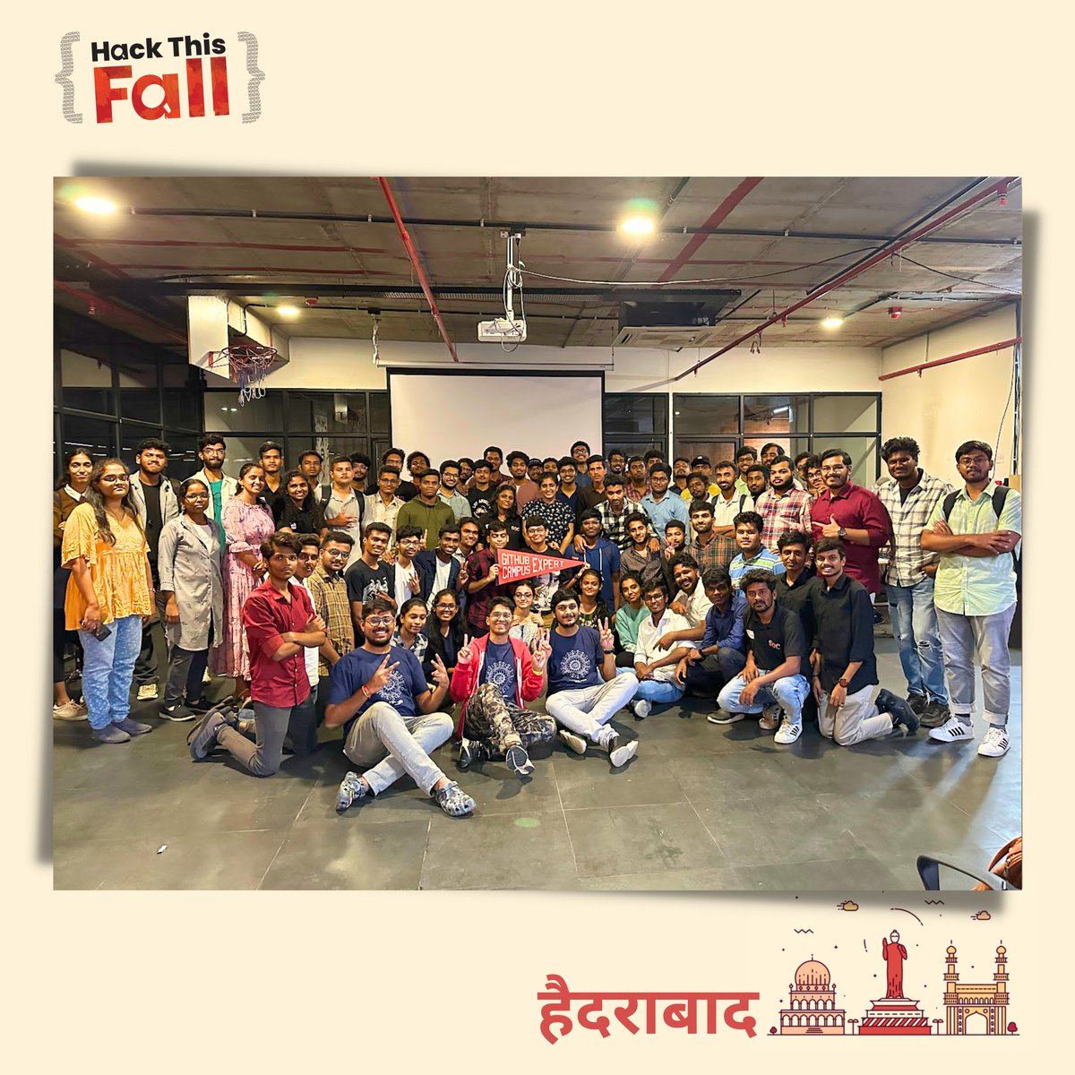 hackthisfall's tweet image. Shoutout to this amazing group of people for joining us at the #HTFHyderabad city meetup! 🚀

Comment below with an emoji if you spot yourself! ✨

#HackThisFall #HTFMeetups