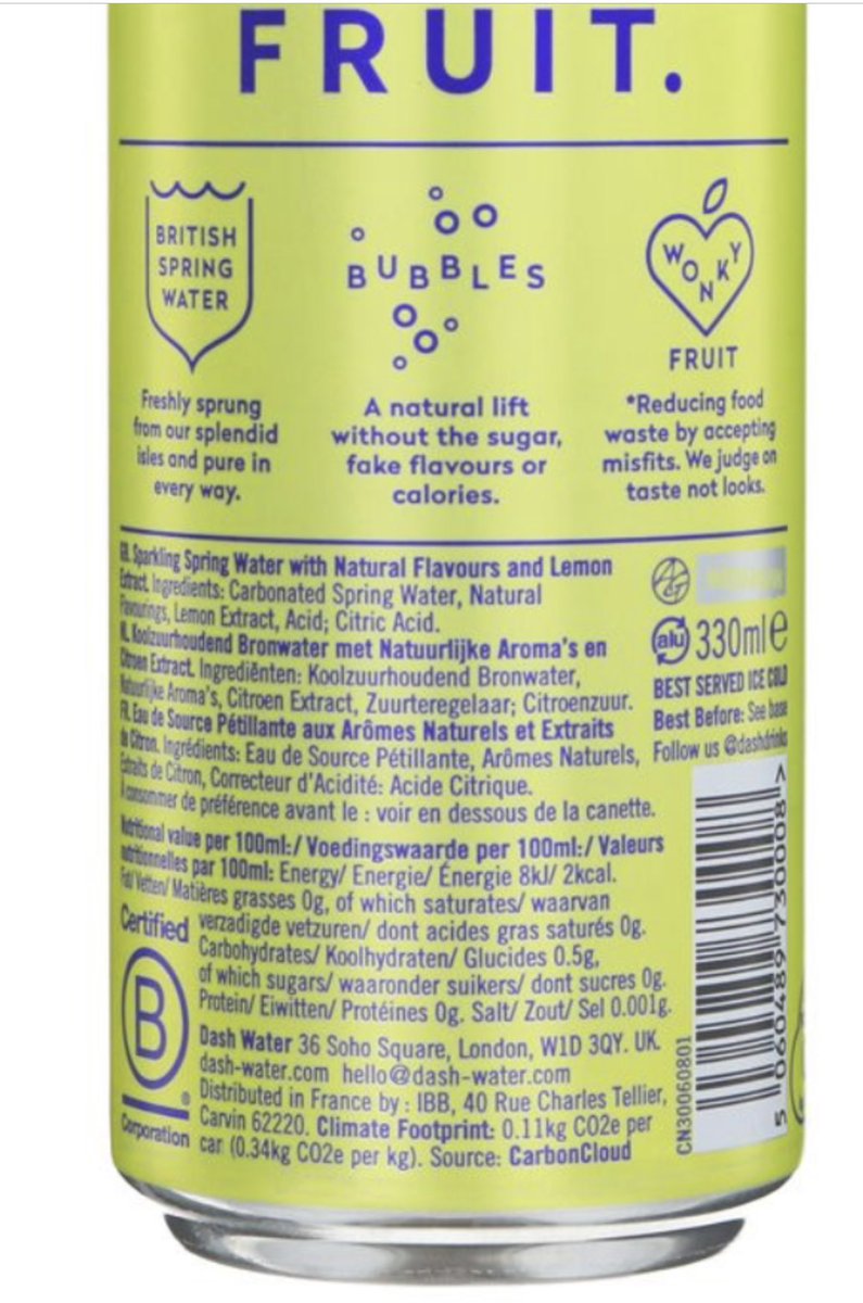 sonnywaheed's tweet photo. Am I missing something? Front of can says 0 calories - back says 2 per 100g

@DashDrinks #water #drinks #calories #diet https://t.co/QPYVr7HObh