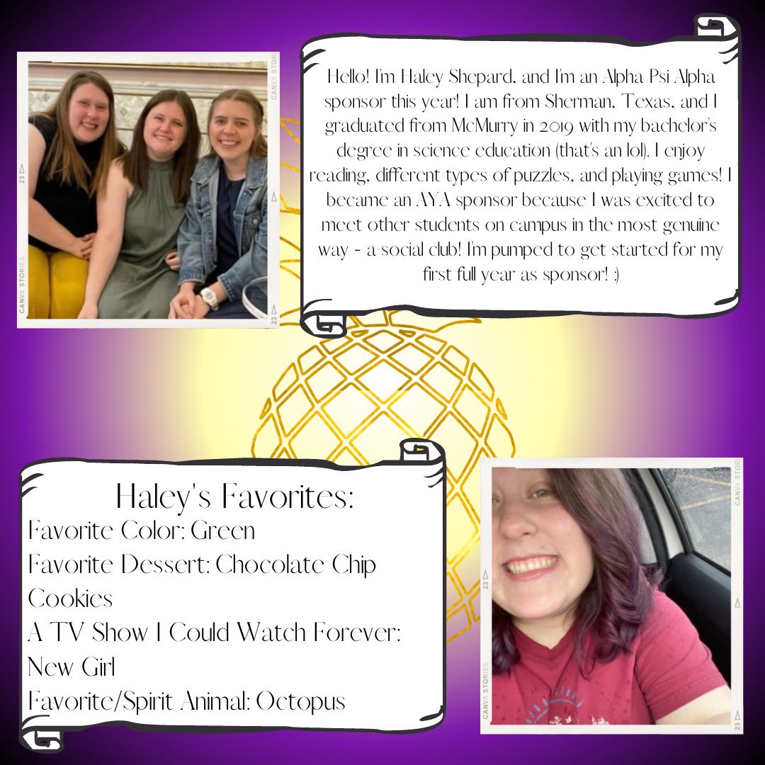 AlphaPsiQueens's tweet photo. And for our final introduction post for the year, we have our 2023-24 Sponsor: Haley Shepard! 👑 https://t.co/qkKilNwywY