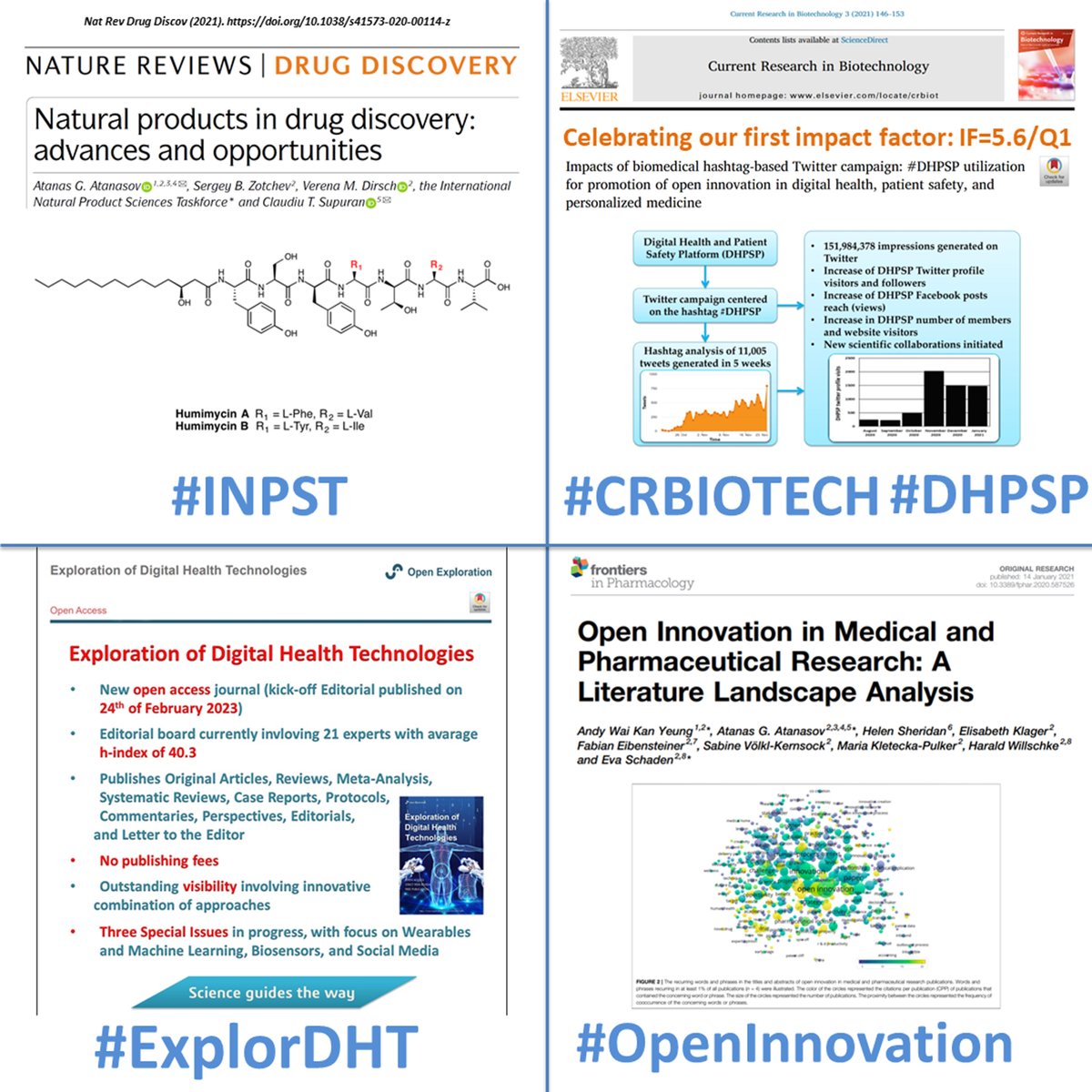 👉 #INPST #DHPSP #CRBIOTECH #ExplorDHT and #OpenInnovation - Social Media and References 🔗linkedin.com/pulse/social-m… 🔔 @_INPST @DHPSP