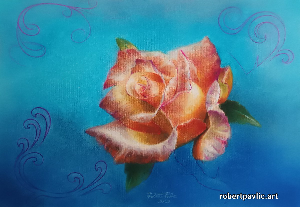 Blind faith, #pastelonpaper #pasteldrawing #roses @jacksons_art @STABILO @dnb_maimeri @Fabriano1264 #50x35cm 2023