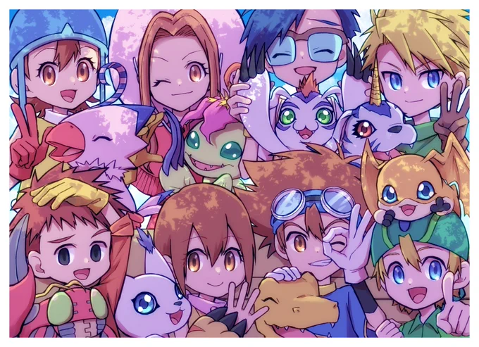 #お台場メモリアル #8月1日メモリアル2023 #デジモン #Digimon  ハチイチおめでとう!!!!!記念にハイチーズ!