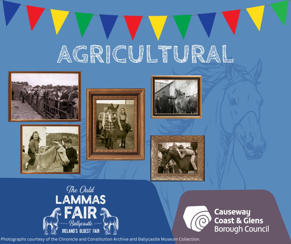 EventsCauseway's tweet photo. Looking back at The Ould Lammas Fair from times gone by. The Fair has been a part of the fabric of Ballycastle for over 400 years, bringing people together and holding a very special place in the culture of the area.

#LammasFair #ballycastle #ccgbc #visitcauseway https://t.co/qAq5DfRv4M
