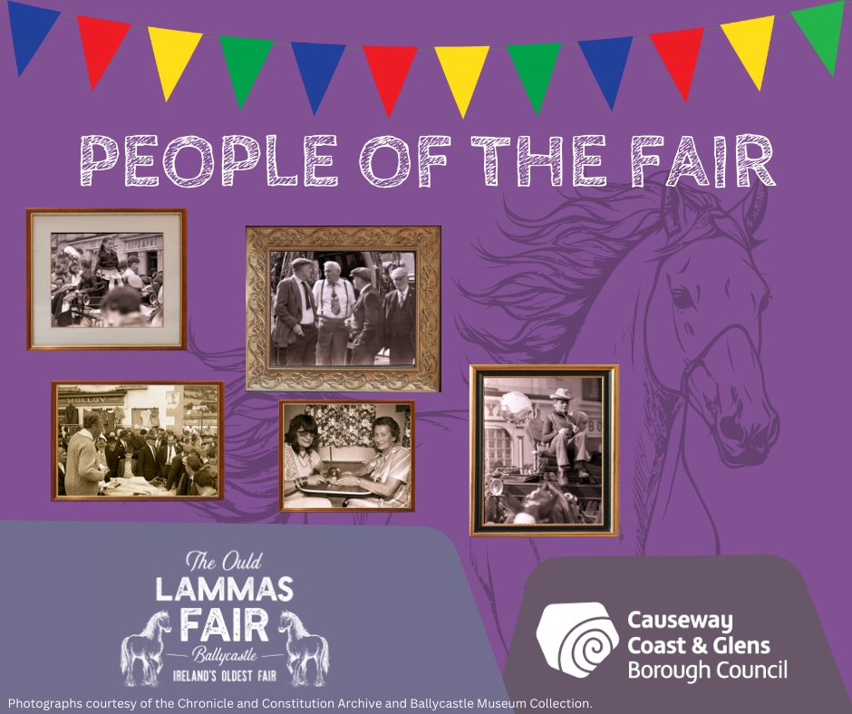 EventsCauseway's tweet photo. Looking back at The Ould Lammas Fair from times gone by. The Fair has been a part of the fabric of Ballycastle for over 400 years, bringing people together and holding a very special place in the culture of the area.

#LammasFair #ballycastle #ccgbc #visitcauseway https://t.co/qAq5DfRv4M