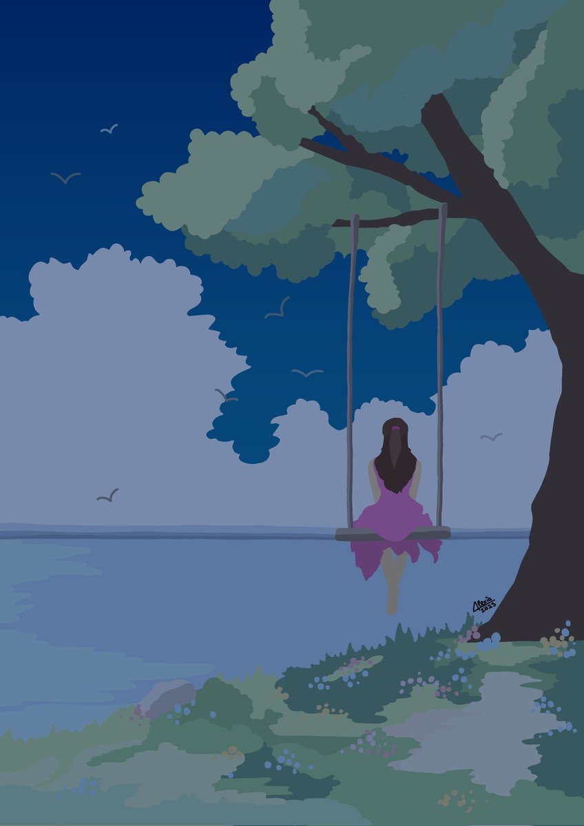 Alexiartdesign's tweet photo. ☀️🌅🌕
.
.
.
.
.
.
.
.
.
#ibispaintx #art #digitalart #illustration #instart #drawing #painting #digitalillustration #digitalpainting #digitaldrawing #acuarela #draw #pintura #cuadro  #girl #chica #niña #mural #decoracion #personalizados https://t.co/48ptsUbc0f