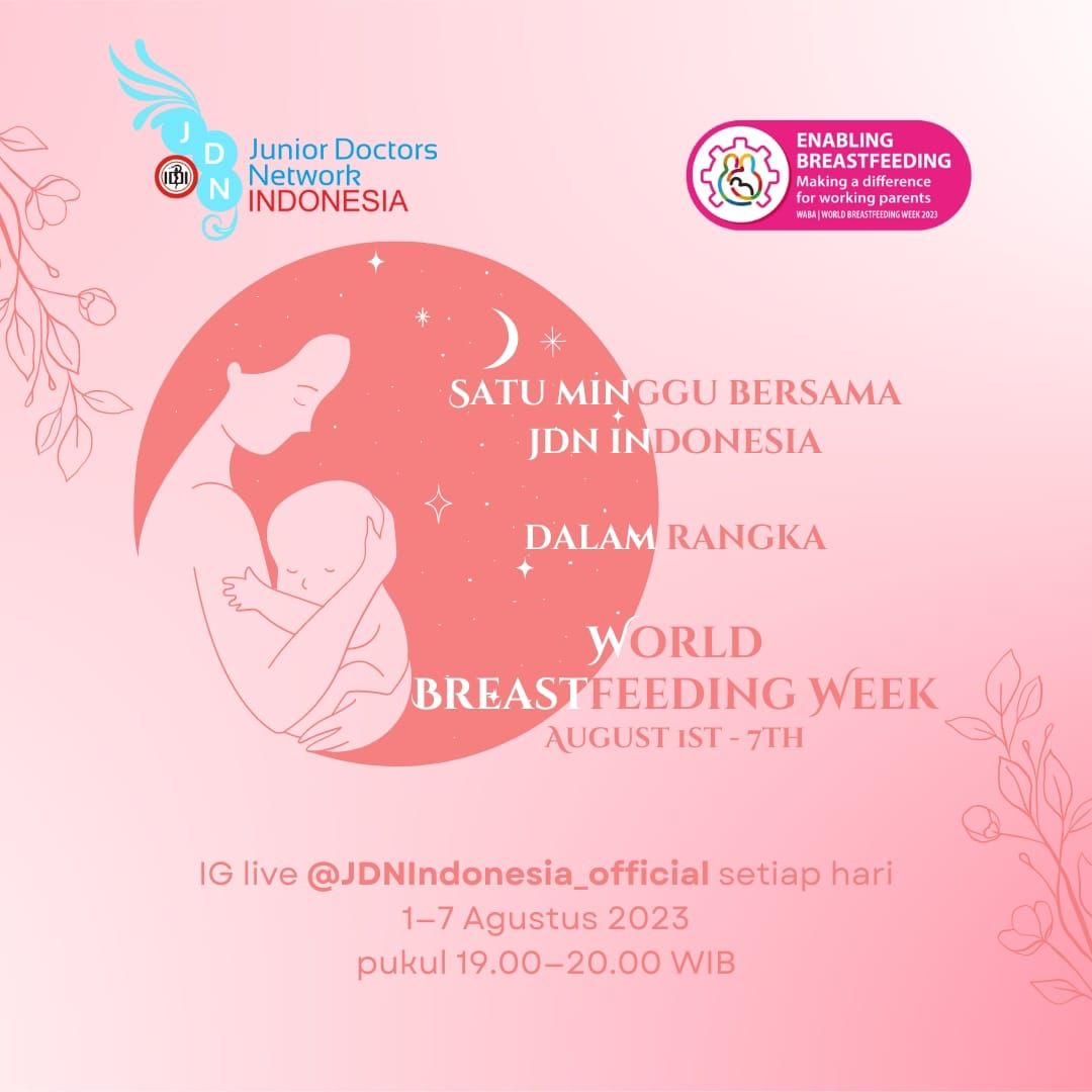 JDN_IDIofficial's tweet photo. Hai, Sobat JDN!

Sebagai bentuk kontribusi Sobat JDN di Pekan Menyusui Dunia (World Breastfeeding Week/WBW) 1-7 Agustus 2023 ini, Tim Pendidikan dan Pemberdayaan Perempuan JDN Indonesia menyelenggarakan 

Program
"SATU MINGGU BERSAMA JDN INDONESIA" 💕💕 https://t.co/sVi89YjUVJ