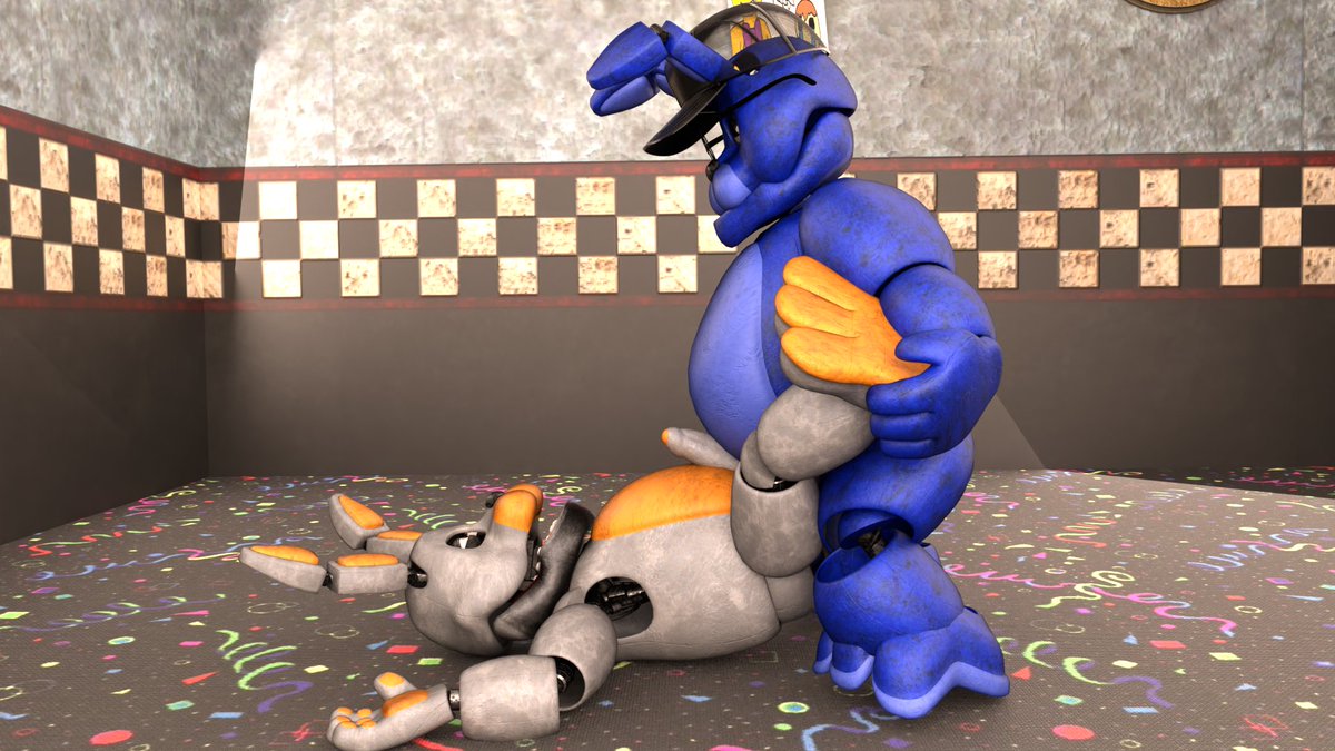 felhesznelenev's tweet photo. #FNAF #NSFW #OC 
Little did Ferd know, the more @davbluebunny eats and gets bigger, the more horny and turned on he gets as well. And since no one was around, Ferd was the one who had to take that heavy weight and manhood. The poor bunny.....or is he~ https://t.co/LfdNTCsjBd