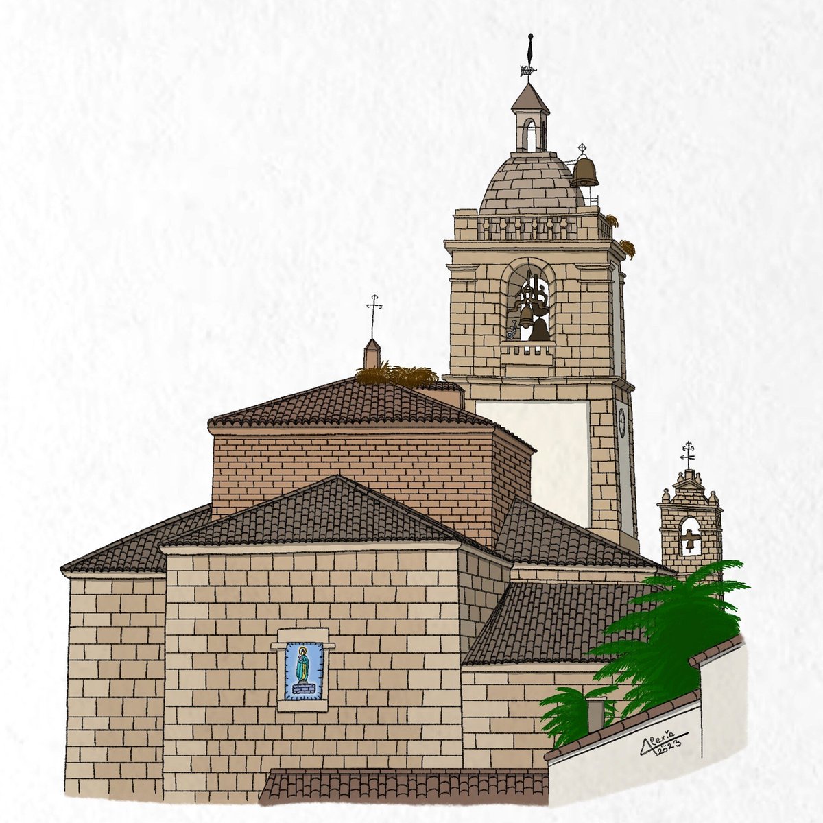 Alexiartdesign's tweet photo. Lagartera 🔔
.
.
.
.
.
.
.
.
.
.
#drawing #draw #dibujos #tradicional #pueblos #rural #retrato #dibujorealista #realistdrawing #illustration #realista #castillalamancha #lagartera #spain #ibispaintx #art #digitalart #instart #painting #digitalillustration https://t.co/wZLtFi3Acv