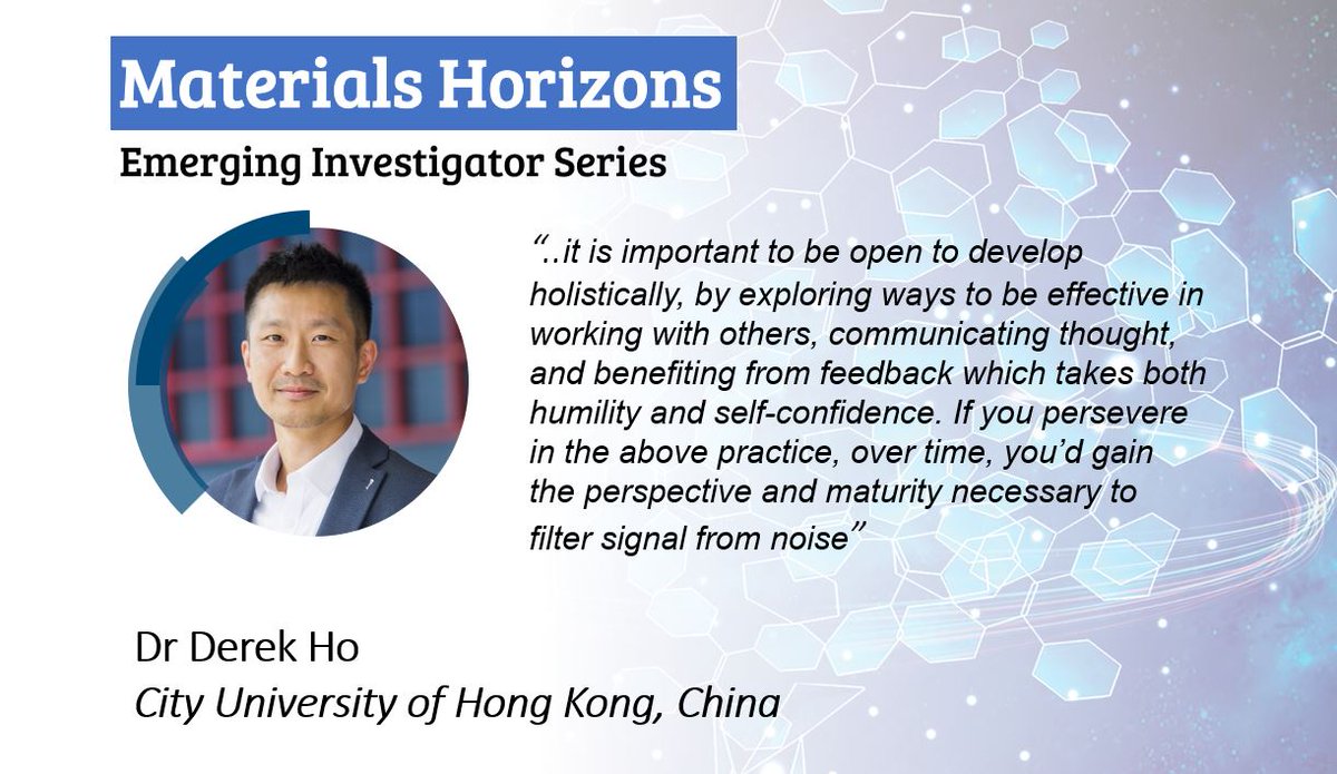 MaterHoriz's tweet photo. Don't miss Issue 8 #MaterialsHorizons #EmergingInvestigator Dr Derek Ho, who has provided a wonderful editorial alongside his work 'Order–disorder engineering of RuO2nanosheets towards pH-universal oxygen evolution'.
Check out the Issue 8 editorial here: 👇https://t.co/96QpNOG1Gf https://t.co/NNqAdiVivB