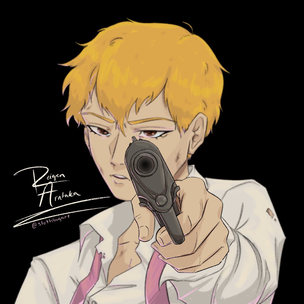 Zayda_the_bug02's tweet photo. QRT the last thing you drew that you were happy with �� 

just look at how pretty he is #mobpsycho100 #reigenarataka https://t.co/qnt4mGF7sm
