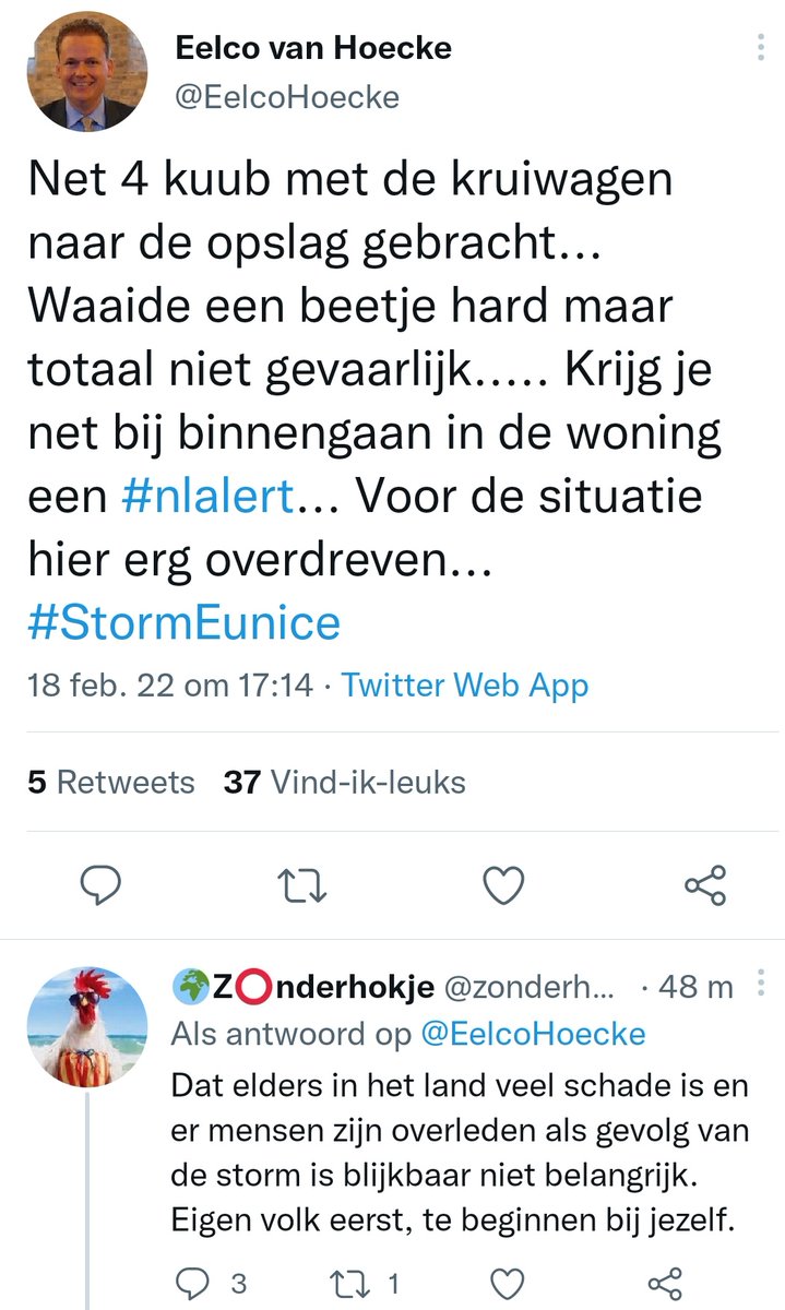 Ned38564041's tweet image. Ahh man jij bent een bikkel.
Jij hebt er nergens last van,
van het WEER dan hé @EelcoHoecke.
Toen met zware #StormEunice ging je '4 kuub met de kruiwagen naar de opslag brengen'. 🤣
Jij bent net een kleutertje dat geen ijsje mag van zijn moeder.
#HetWeerObsessie