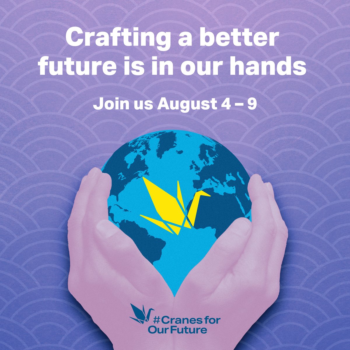 Aug 4-9: join people around the world to mark the anniversaries of the atomic bombings of Hiroshima and Nagasaki and demonstrate public demand for a abolition.

Fold a paper crane &amp; share your vision for a world without nuclear weapons. #CranesForOurFuture
CranesForOurFuture.org