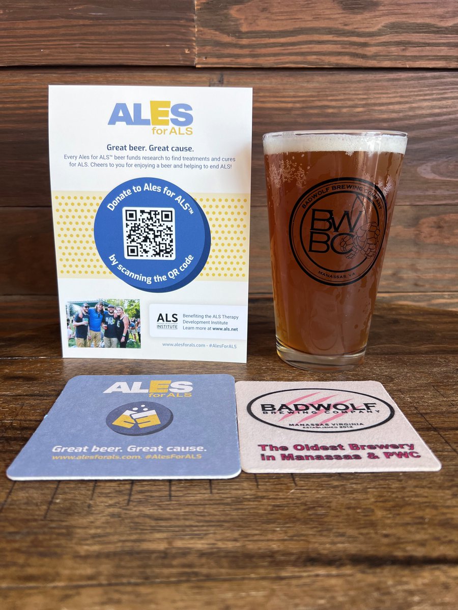 Join us this week to support ALES For ALS - $1 from each sales goes to ALS Research. #AlesForALS #EndALS