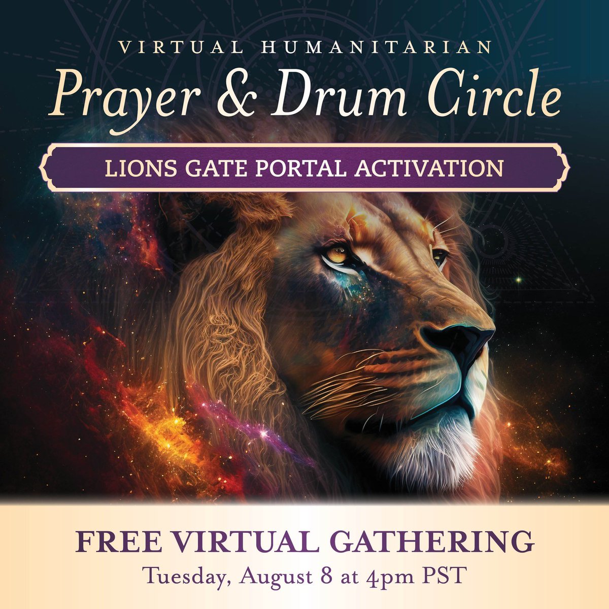 rosecole's tweet photo. Dear One,

Let us harness the once-a-year splendor of the Lions Gate Portal and make the most of this special day. The Lionsgate 8/8 Portal is the opening of a galactic gate that delivers high-frequency energy into our beings, allowing us to rebirth our spirit energy and make mas https://t.co/80bG4z7851