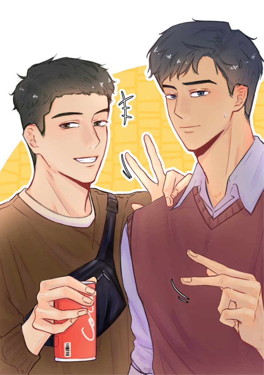 Yanbaaaro's tweet photo. Bhadra sama Hakim lagi asik ngobrol tetiba disuruh foto, mana anaknya kaku kalau depan kamera, haha 😂✨
Dari kiri ke kanan
Hakim by. @aprijzu
Bhadra by. me
Happy Friendship Day !! ✨✨
#FriendshipDayWithOCP #artidn #oc https://t.co/wqTS5IH6dT