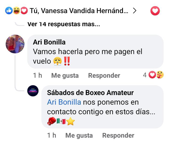 SabadosBoxeo's tweet photo. #AriBonilla acepta el reto contra #TimidoRequena ¿Quien ganara esta pelea? https://t.co/w0dbjr7Mzv