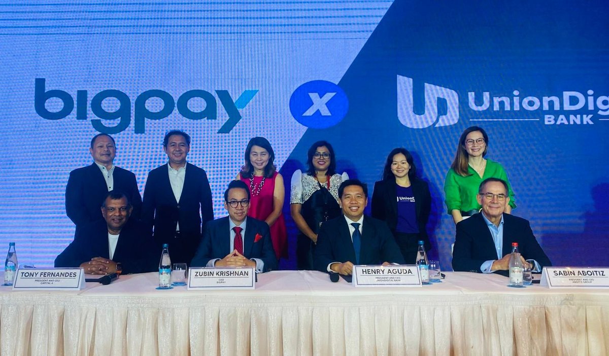 airasia's tweet photo. #CapitalA announces partnership with #UnionDigitalBank! โ๏ธ๐ค๐ฆ
Tap for the full story. ๐ https://t.co/oR0XRin6oz ๐ฐ
#AirAsia #FlyAirAsia #airasiaSuperapp #BigPay #airasiaNews #Malaysia #Philippines https://t.co/3ssKvrLysE