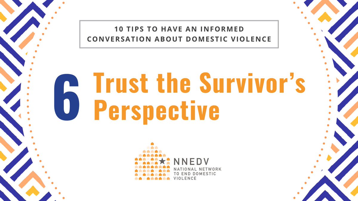 nnedv's tweet photo. Survivors know their experience and story better than anyone, and it's up to all of us to trust survivors, empower them, and prioritize what they do (and don't) want and need. Learn more in 10 Tips to Have an Informed Conversation about Domestic Violence: https://t.co/B89f0DelAs https://t.co/pfX7eOlScJ