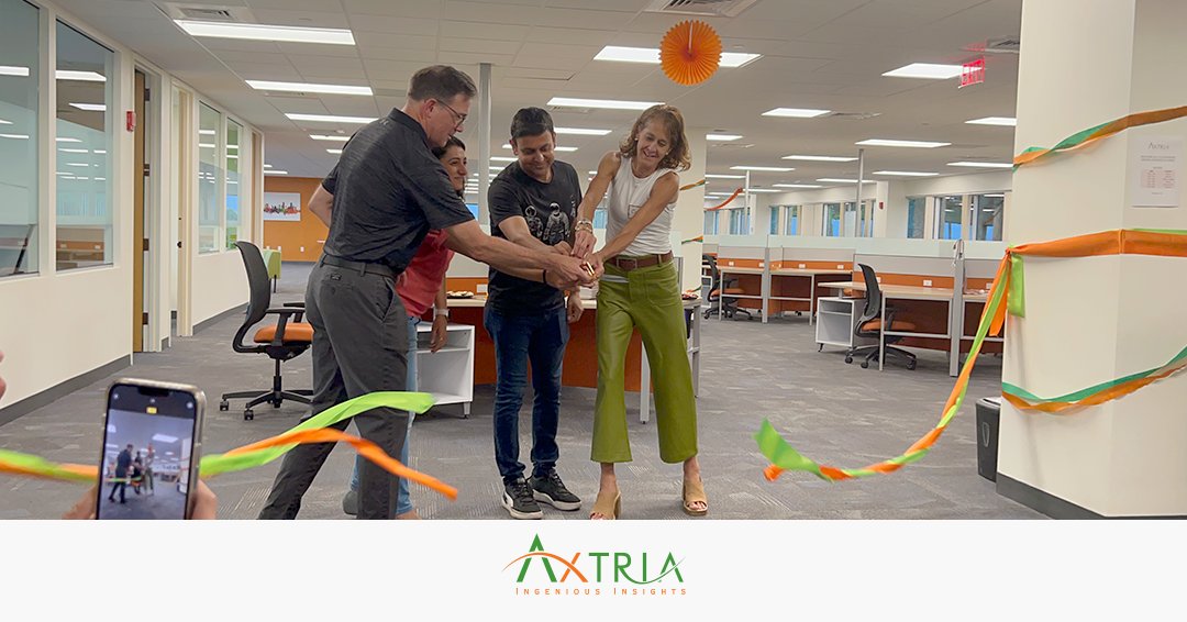 Axtria's tweet photo. 🚀 Here we grow again!
Axtrians from #Boston came together to commemorate the opening of the #NewOffice with sheer joy and excitement designed to foster creativity, collaboration, and growth.
#NewWorkPlace #LifeAtAxtria #OneAxtria #AxtriaHighGrowth https://t.co/NwYvCRRqF6