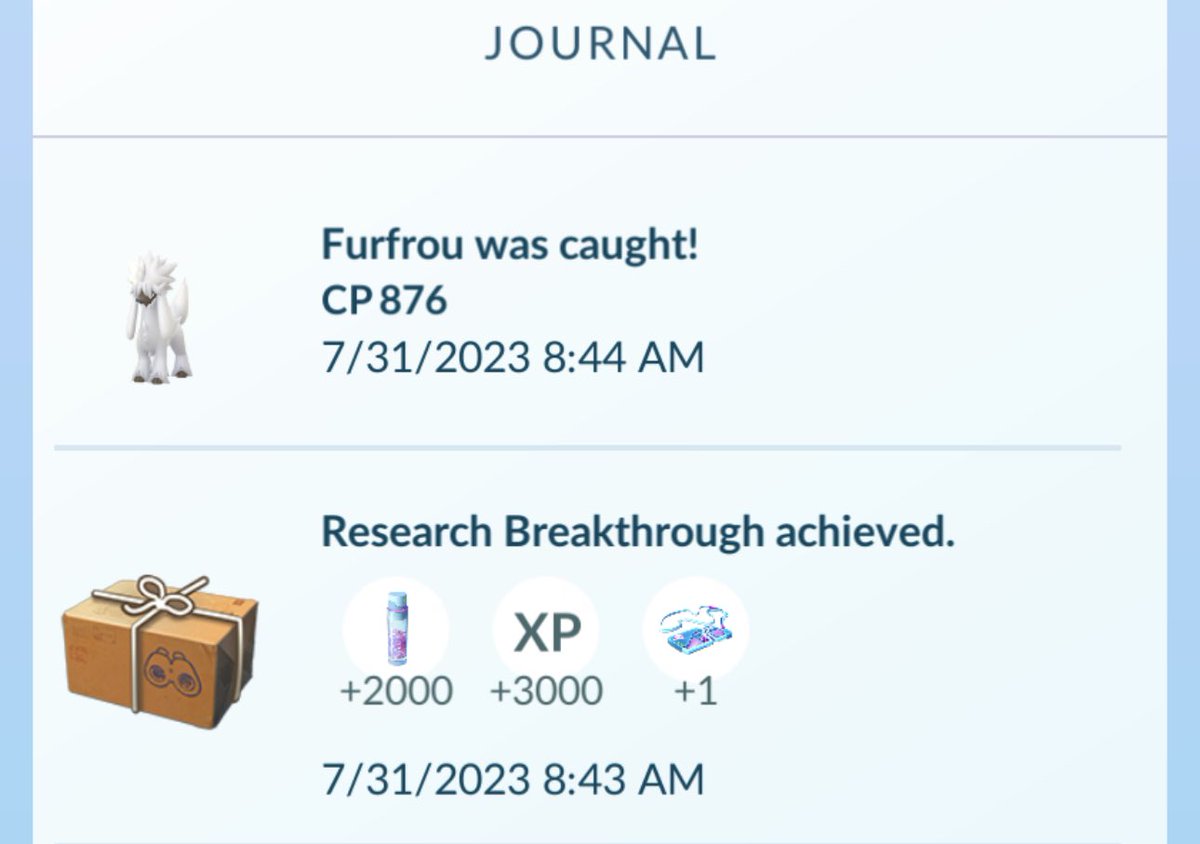 bailey_motta's tweet photo. August, week 1 and a tiny Furfrou 😛and best of all a remote raid pass https://t.co/CSZlpII0n8