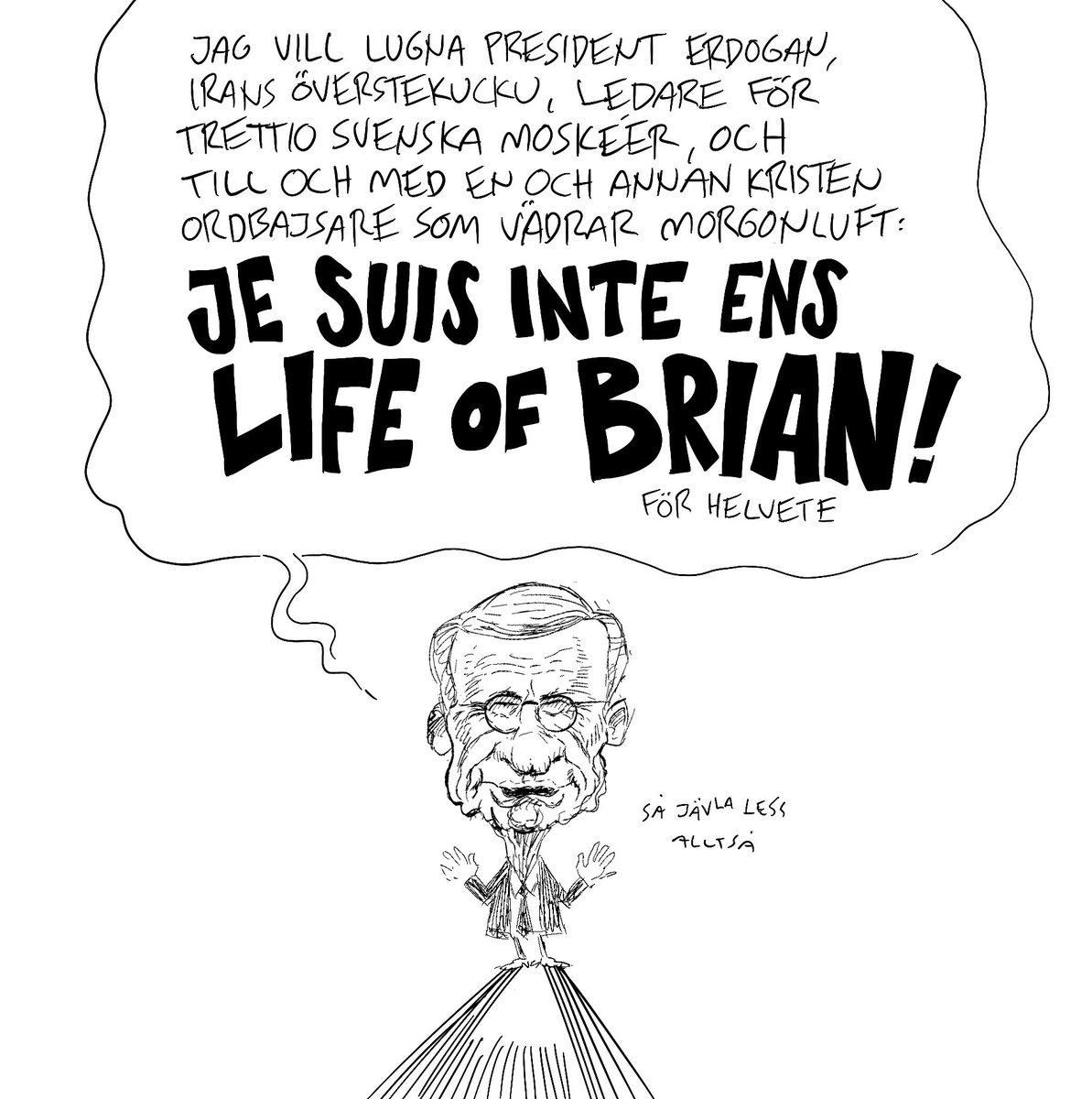 Kluddniklas's tweet image. Pressen är hård. Finns det en reell risk att statsministern tappar det?