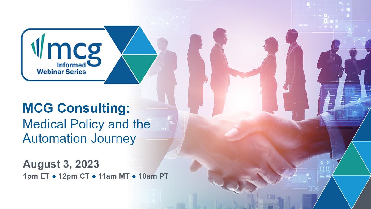 MCG_Health's tweet image. MCG will host a special webinar on 8/3/23, to discuss how regulators are driving changes in #UtilizationReview through #priorauth burden reduction legislation. Learn more and register: bit.ly/3JYFufU