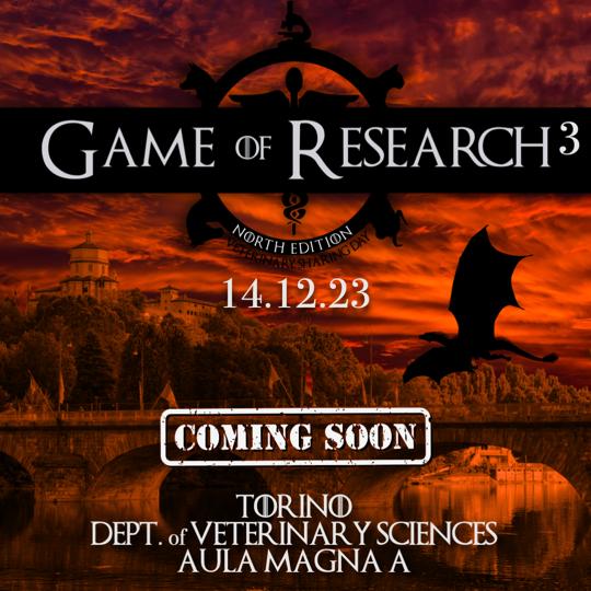 DSVunito's tweet photo. The Third Edition of #GameofResearch is in the making...we are waiting for you on December 14th to share your #research with our enthusisiastic students 🧑🔬👩⚕️
#veterinarysharingday #gameofthrones #gor #got #researchiscoming #winteriscoming https://t.co/ILIX97pLtg