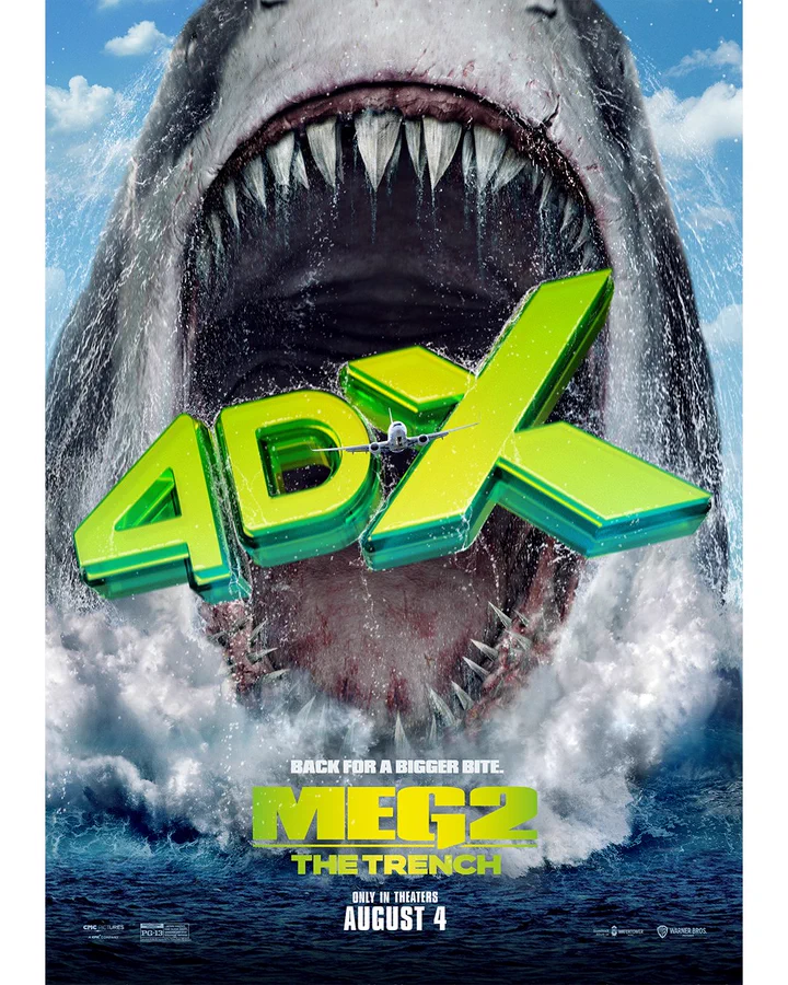 The Meg 2 4DX poster op MoviePulp