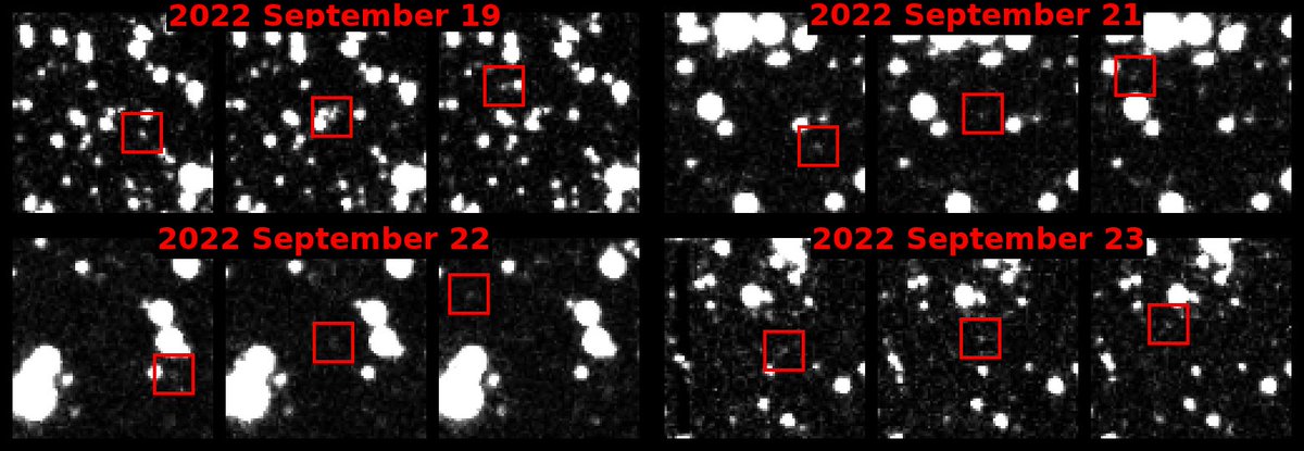 Mario Juric (@mjuric) on Twitter photo We found our first potentially hazardous asteroid, 2022 SF289, using the HelioLinC3D code that will power <a href="/VRubinObs/">NSF-DOE Rubin Observatory</a>'s LSST survey!! Written by <a href="/uwdirac/">The DiRAC Institute</a>'s Ari Heinze, the new code can identify asteroids with half the observations as needed before. washington.edu/news/2023/07/3… . 🧵 👇 We found our first potentially hazardous asteroid, 2022 SF289, using the HelioLinC3D code that will power <a href="/VRubinObs/">NSF-DOE Rubin Observatory</a>'s LSST survey!! Written by <a href="/uwdirac/">The DiRAC Institute</a>'s Ari Heinze, the new code can identify asteroids with half the observations as needed before. washington.edu/news/2023/07/3… . 🧵 👇