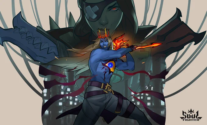 this March I worked on the Soul Fighter event comics with the metagames team, art directed by the excellent   & Steve Bucellato. They supported me to drive production, and I wanna shoutout to people who had a hand in it. A thread!