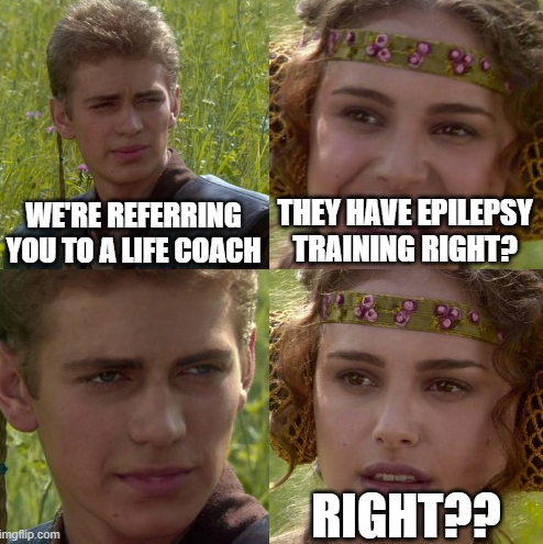 epilepsyaction's tweet photo. Presumably all these life coaches will have epilepsy awareness training?  #EpilepsyAwareness https://t.co/dsUtRjIIiY