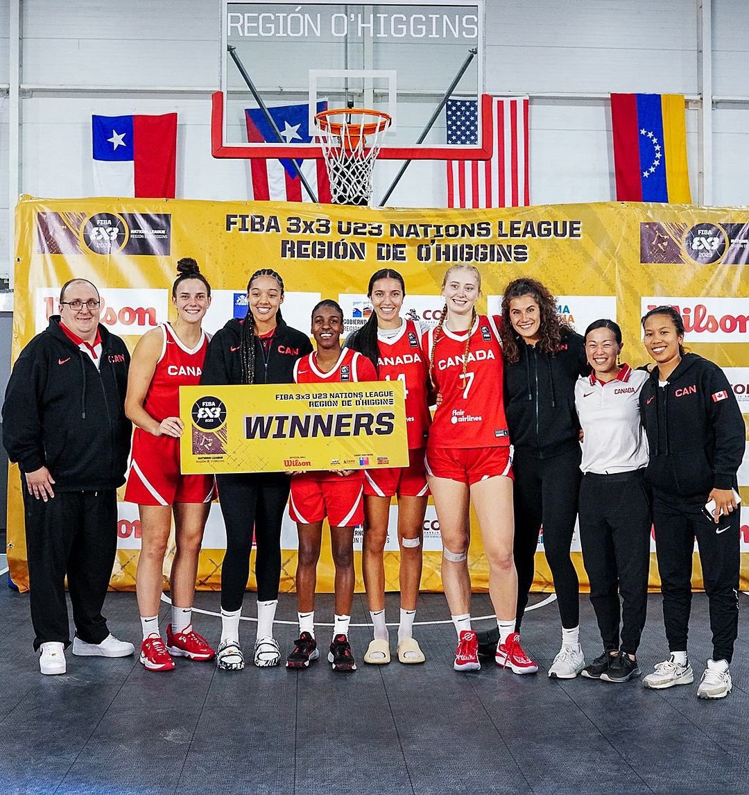 UofLPronghorns's tweet photo. Horns on top! A big weekend for Horns Nation as Dave Waknuk lead @canadabasketball U23 3x3 to victory at the Nations League Stop 6 in Rancagua, Chile. Paige Crozon and Kacie Bosch took home the win at the @fiba3x3w Women's Series stop in Edmonton, AB!

#hornsnation #gohorns #yql https://t.co/fOjjvfmRxl