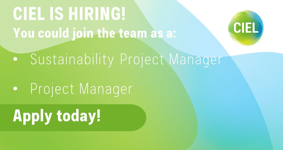 CIELivestock1's tweet photo. Are you looking for a change?

CIEL is expanding the team with 2️⃣ new &amp; exciting roles:

-Project Manager
-Sustainability Project Manager

Apply before 17 August

Learn more &amp; apply today👉 https://t.co/vjTo6PtxpC https://t.co/1FYzmAWHLt