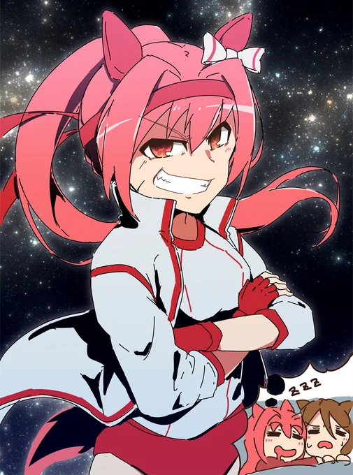 今日のワンドロはハルウララだったのでワルウララ描きました 