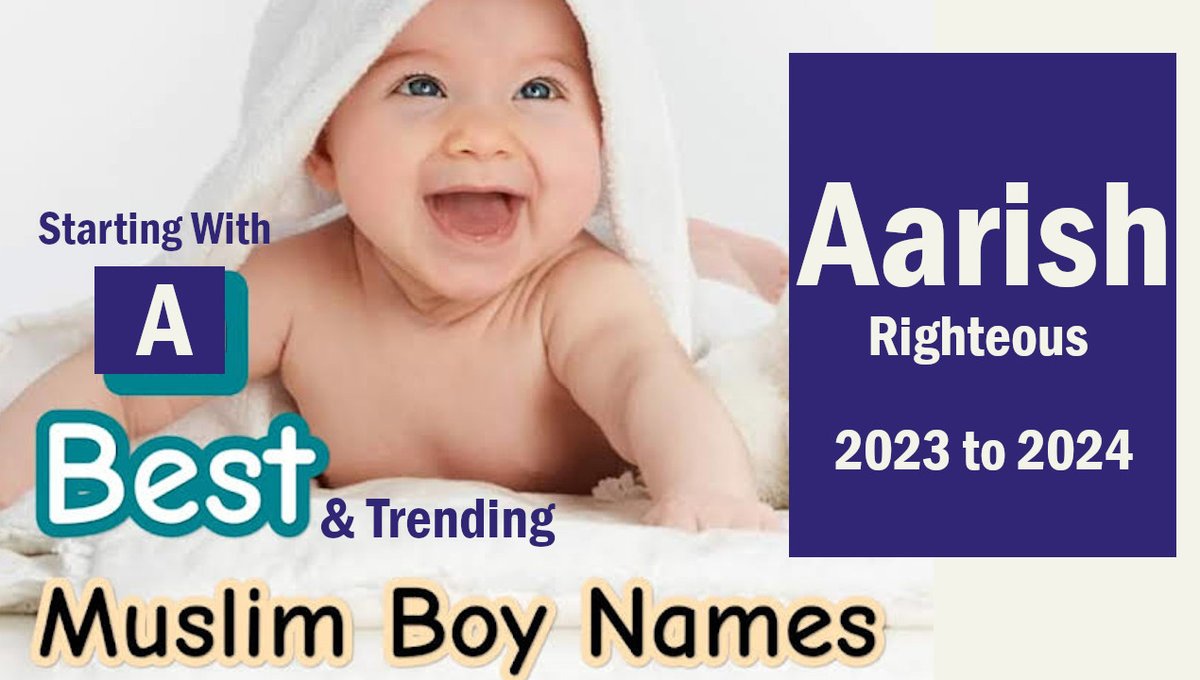 BabyInfoTech's tweet image. Trending Modern Muslim Baby Boy Names Starting With A / Muslim Boy Names
Link:  youtu.be/Z7T-FVlnzf4

#muslimboynames #boynames #babynames #names #boy #islamicnames #dollar #karachi #Barbie