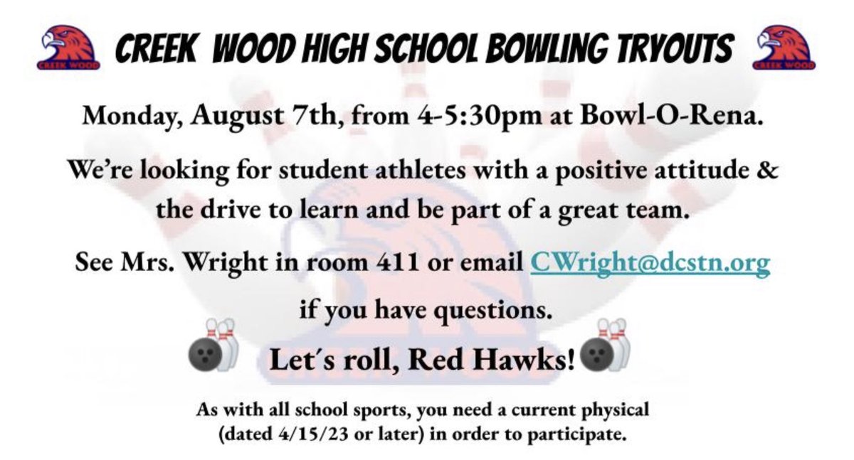 Creek Wood Bowling tweet media